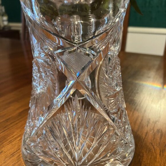19th Century American Brilliant Period Crystal Pitcher - Picture 4 of 9